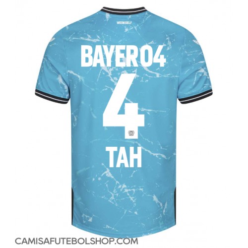 Camisa de time de futebol Bayer Leverkusen Jonathan Tah #4 Replicas 3º Equipamento 2023-24 Manga Curta